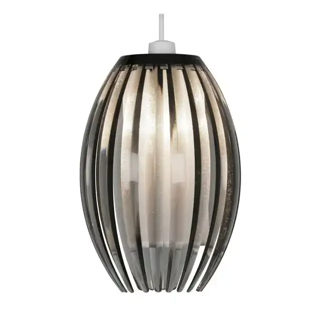 Shimna Smoked Acrylic 14cm Easy Fit Pendant Light