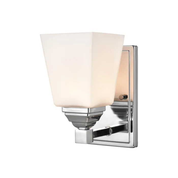 Shoppers Lighting BB2001-CH 1-Light Wall/Bath Fixture, Chrome Finish