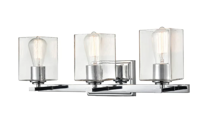 Shoppers Lighting BB5003-CH 3-Light Wall/Bath Fixture, Chrome Finish