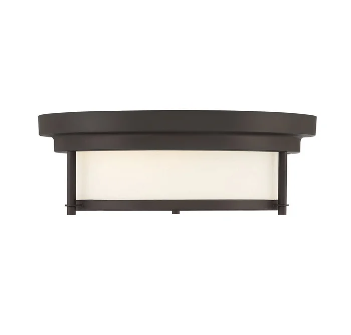 Shoppers Lighting SH60062ORB Ariana Two Light Flush Mount, Oil Rubbed Bronze