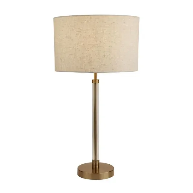 Siena Bronze with Oatmeal Shade Table Lamp