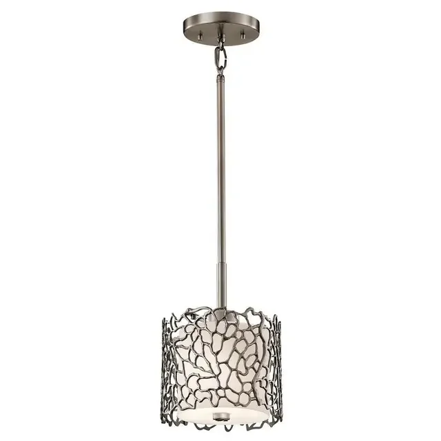 Silver Coral Classic Pewter Pendant Light