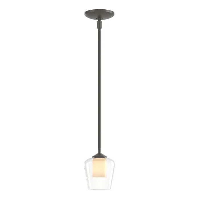 Simple Lines One Light Mini Pendant in Dark Smoke (39|188600-SKT-MULT-07-ZU0291)