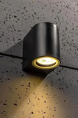 Single Curved Outdoor GU10 Wall Light – 35W, IP44 Waterproof – UK