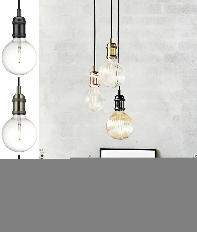 Single Stylish Suspensions – Bare Bulb Pendant