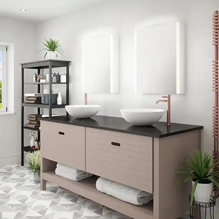 Single Tunable LED Mirror Cabinet with Speaker & Shaver Socket 550 x 700 mm (1356BALSY9046)