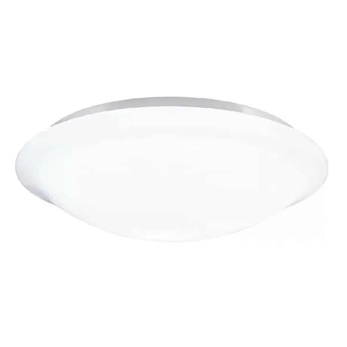 Skye White Bathroom Round Acrylic Flush 260mm