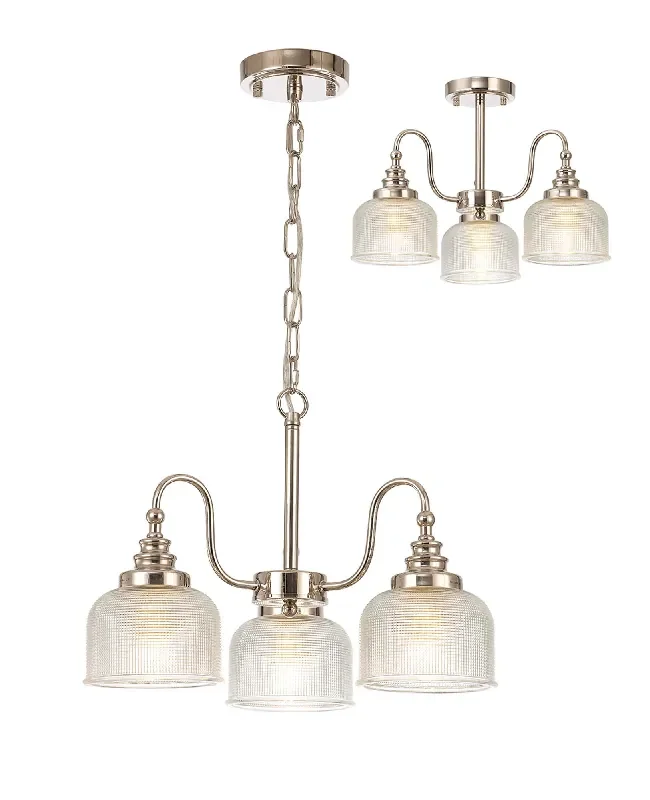 Sledmere 3 Light (Converts to Semi Flush)