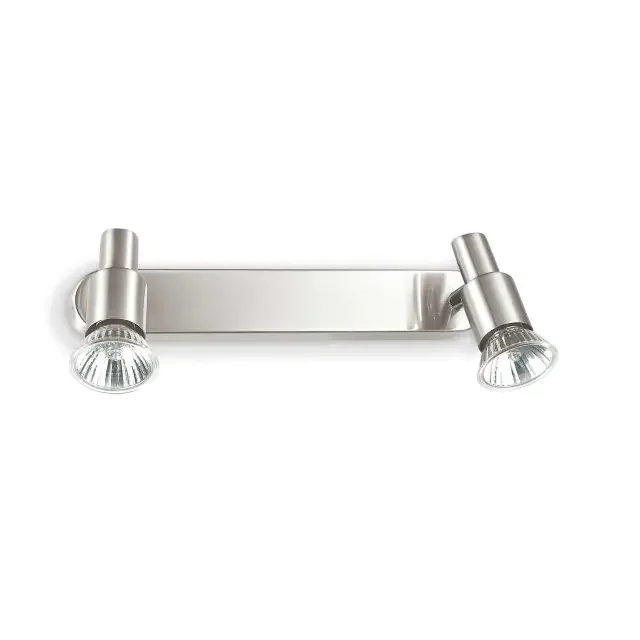 Slem AP2 2 Light Satin Nickel Adjustable Wall Spotlight