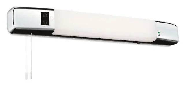 Slimline Chrome with Opal Diffuser LED Shaver Wall Light