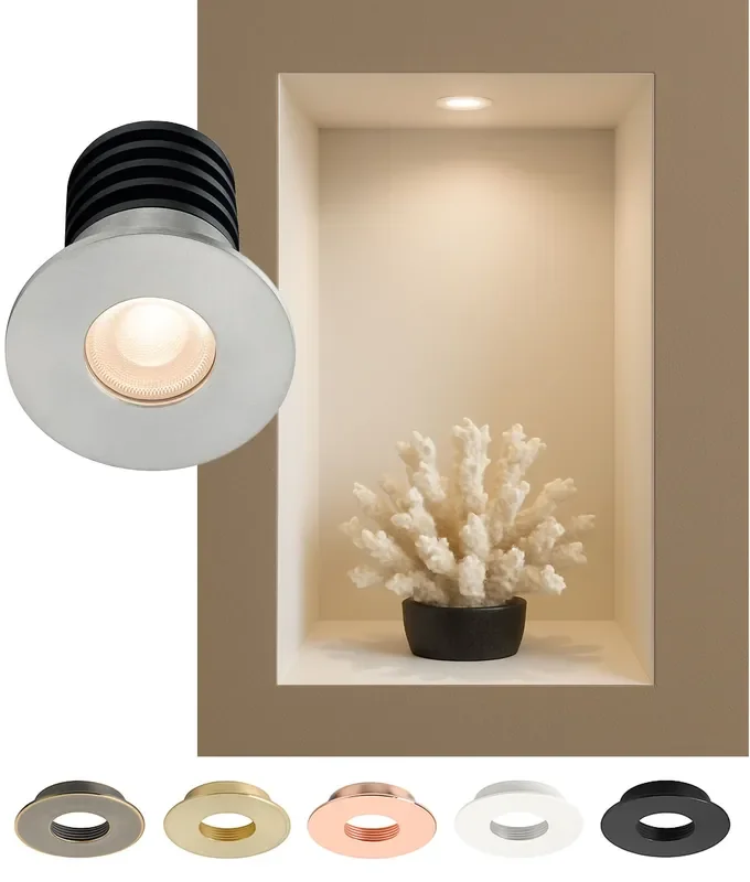 Small IP-rated Recessed Wall Niche Light – Suitable for Bathrooms