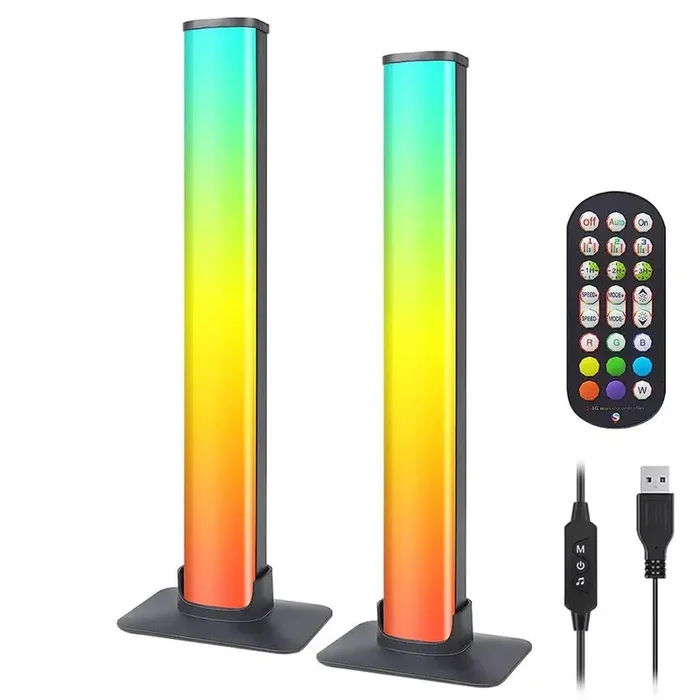 Smart Light Bar, Smart LED Light Bars, Smart Flow Light Bars RGB Ambient Lighting, Smart Gaming Lamps LED TV Backlights, Bluetooth Colour Changing Light Bars for PC, TV, Room, Entertainment