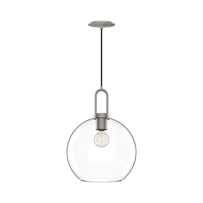 Soji One Light Pendant in Brushed Nickel/Clear Glass (452|PD601710BNCL)
