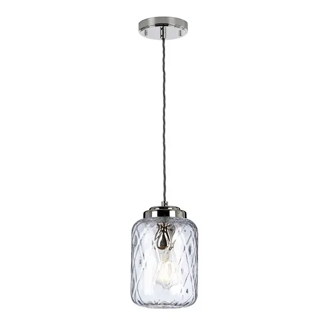 Sola Polished Nickel Pendant Light
