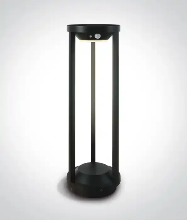 Solar LED Caged Exterior Bollard Light – Built-in Automation Twilight and PIR Sensors