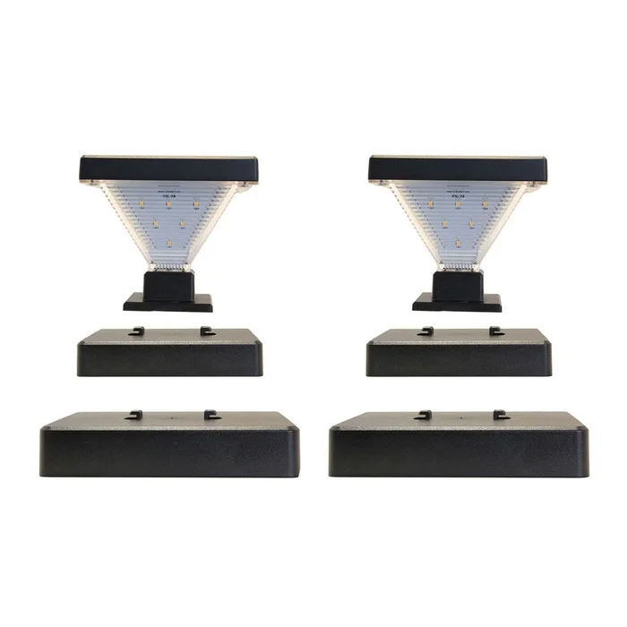 Solar LED Luxor Post Cap Light – 2-Pack – Gama Sonic