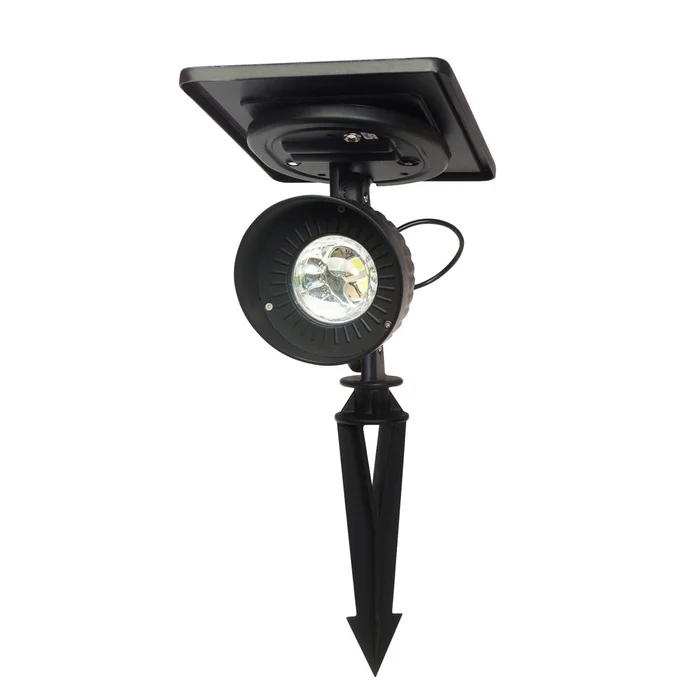 Solar LED Progressive Spot Light – Black – Gama Sonic