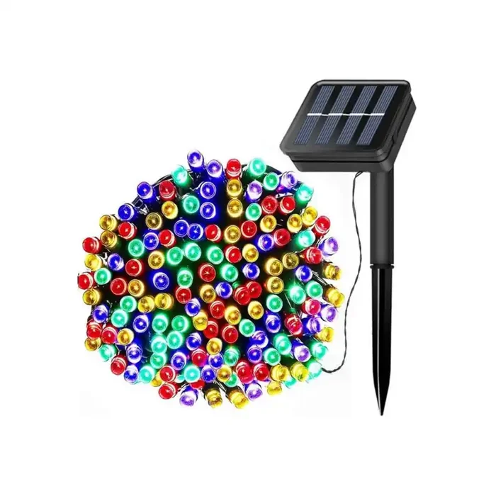 Solar String Lights 72ft 200 LED Outdoor Solar Powered Fairy Lights – Waterproof, 8 Lighting Modes, Multicolor, for Garden, Patio, Wedding, Tree & Party Décor