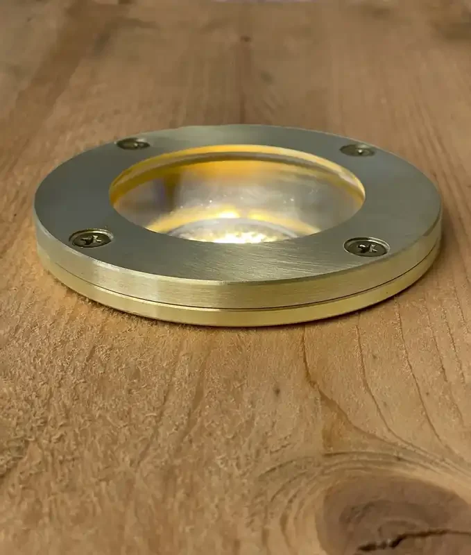 Solid Brass Recessed Light For GU10 Mains Lamps