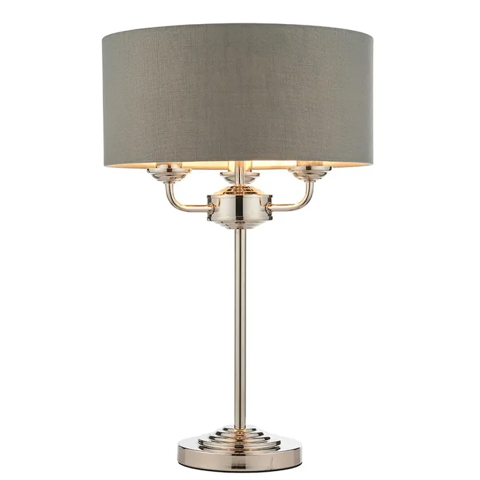 Sophisticated Statement Table Lamp – Bright Nickel (0711HIG99149)