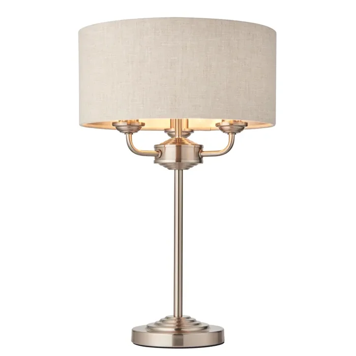 Sophisticated Statement Table Lamp – Brushed Chrome (0711HIG94369)
