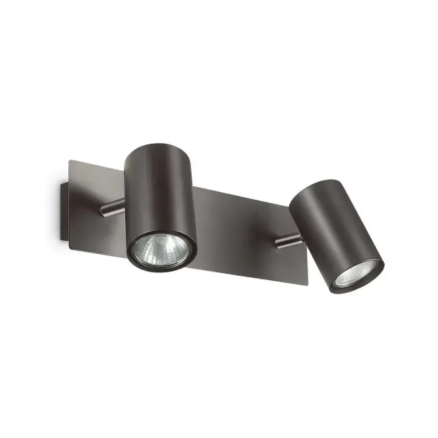 Spot AP2 2 Light Black Adjustable Wall Spotlight