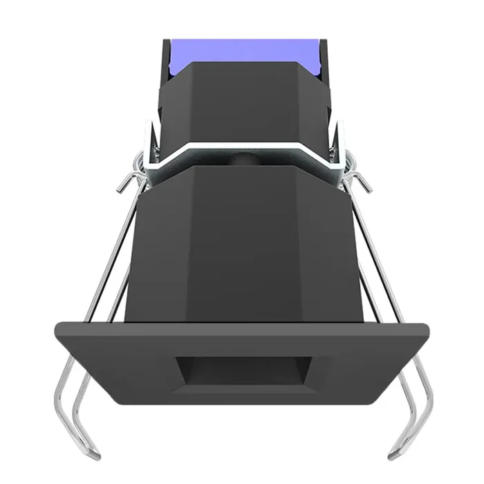 Square 1″ High-Output Low-Glare Canless Recessed Lights, 600 Lumens, 8W, CCT Selectable, 120V, Black or White