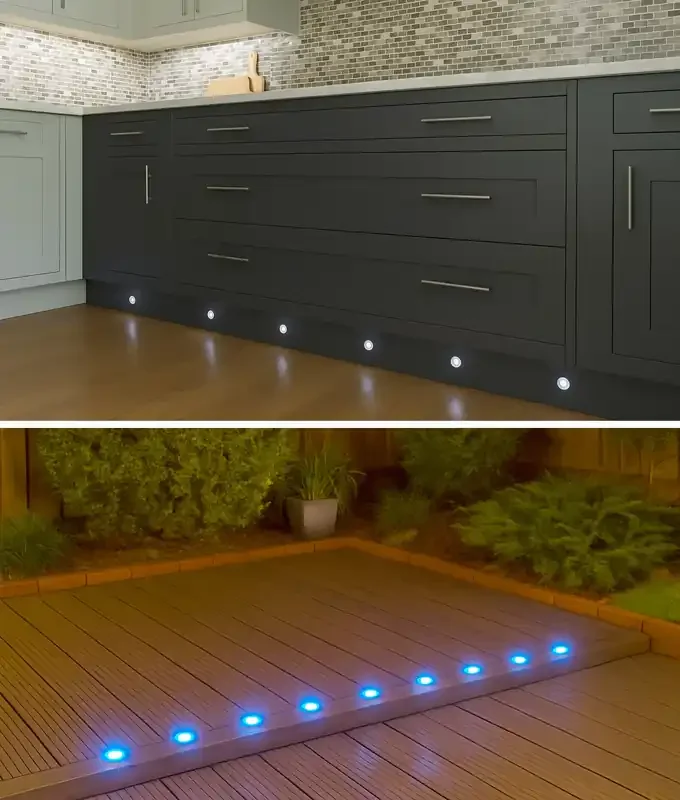 Stainless Steel 10 Light LED Kit – Easy Plug & Socket Daisy-Chain Installation