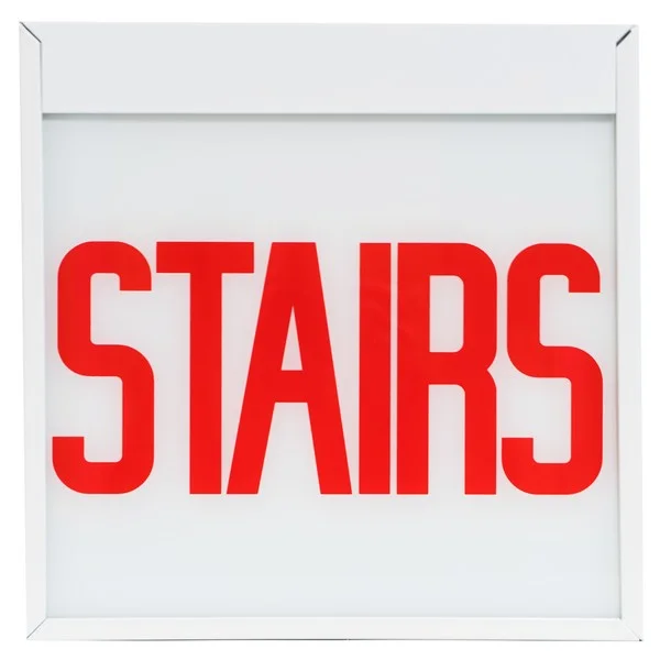 Stairs Glass Panels for Chicago Code LED Exit and Exit/Emergency Signs