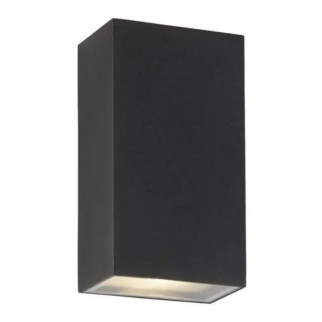 Stirling Black Rectangular Up/Down Led Wall Light