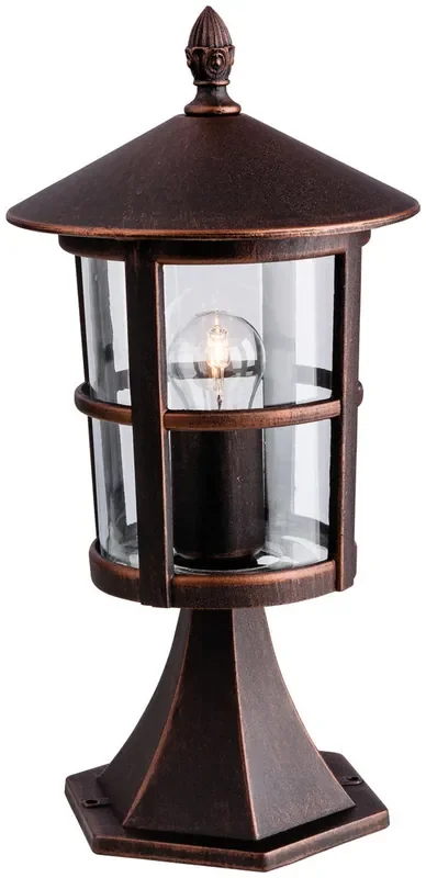 Stratford Bronze with Clear Glass Post Top Light