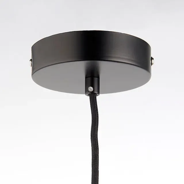 Studio Matt Black with Black Fabric Flex Pendant Light