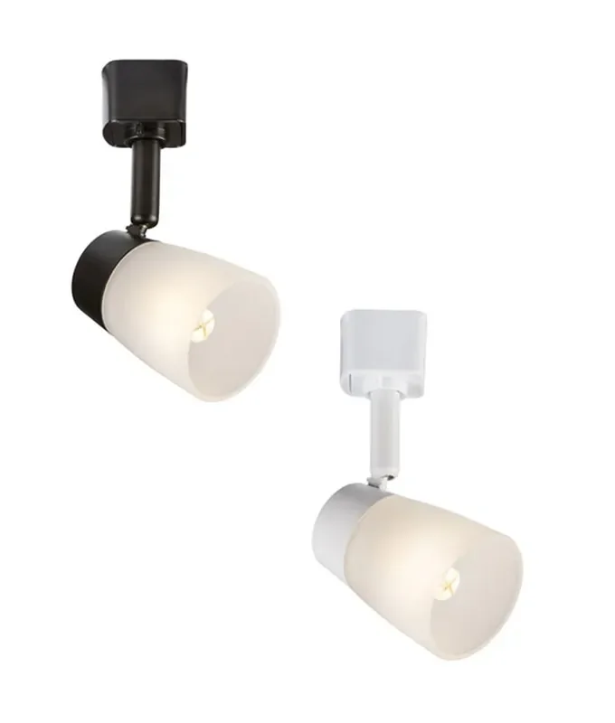 Stylish Soft Light Frosted Glass Track Head