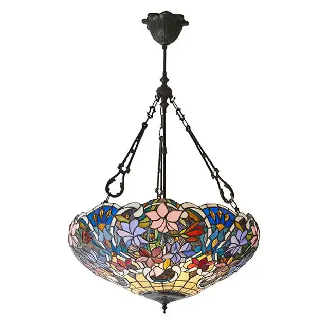 Sullivan 3 Light Dark Bronze Tiffany Pendant Light