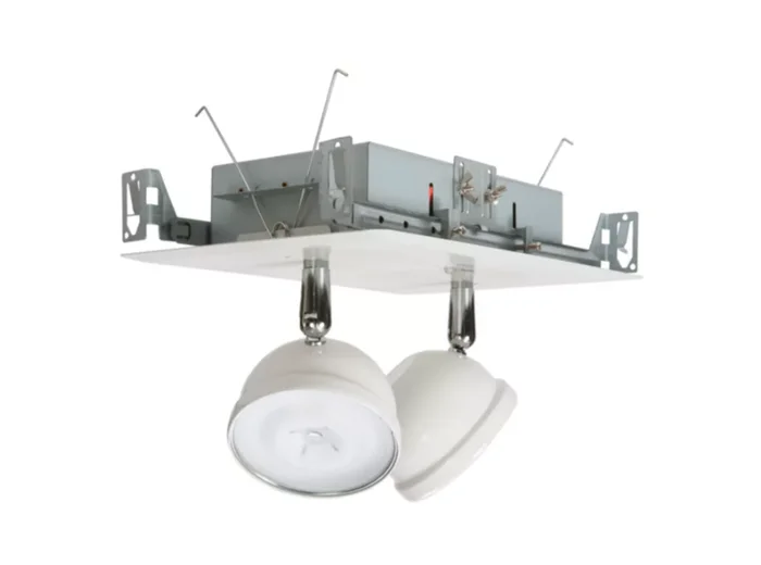 Sure-Lites SELMREC60R4SD Sheet Metal Recessed LED Emergency Light, 60 Ft. Spacing, 4W Remote Capacity, Self-Diagnostics, White