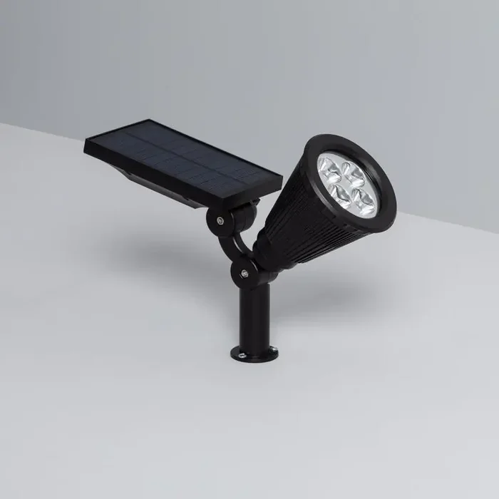 Suri Meillion Colour Changing Solar LED Spotlight – Black – Online Lighting