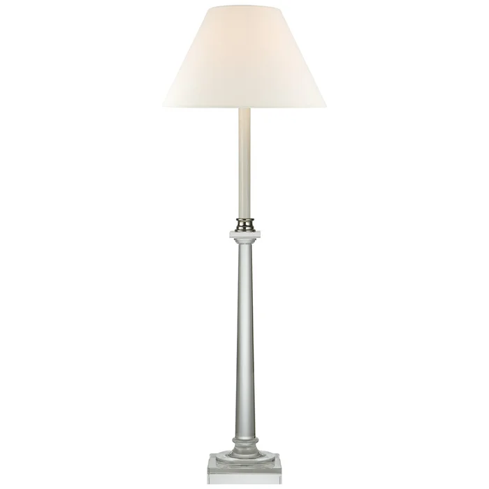 Swedish Column One Light Buffet Lamp in Crystal (268|CHA 8461CG-L)