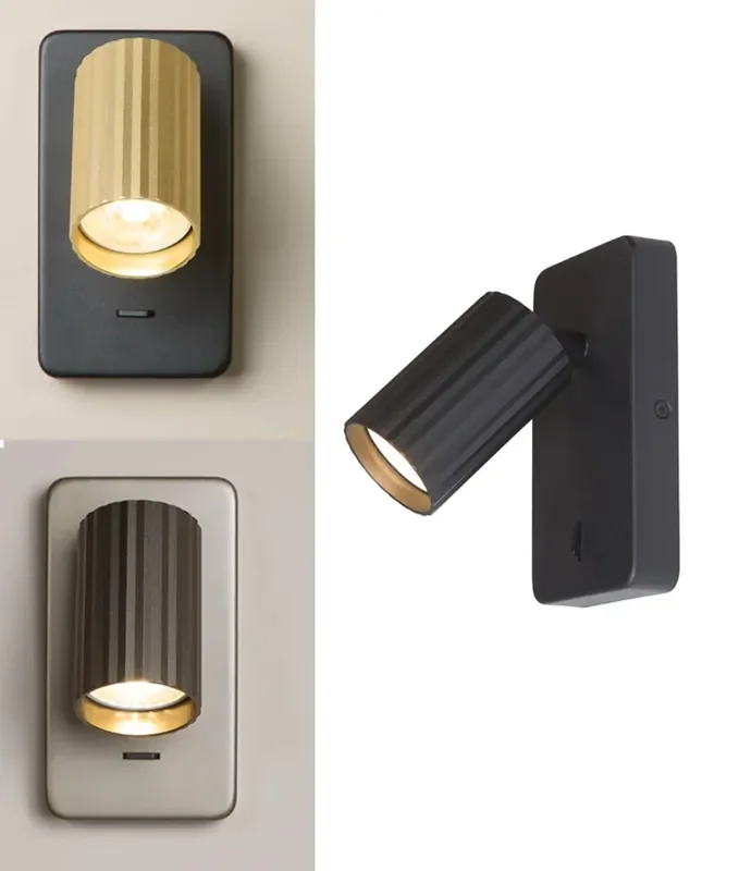 Swivel & Pivot GU10 Reading Bedside Wall Light – Switched