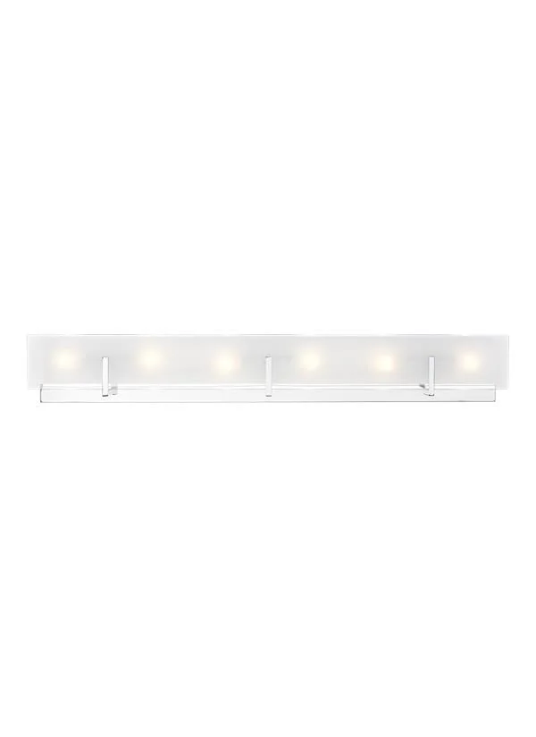 Syll Collection – Six Light Wall / Bath | Finish: Chrome – 4430806EN-05