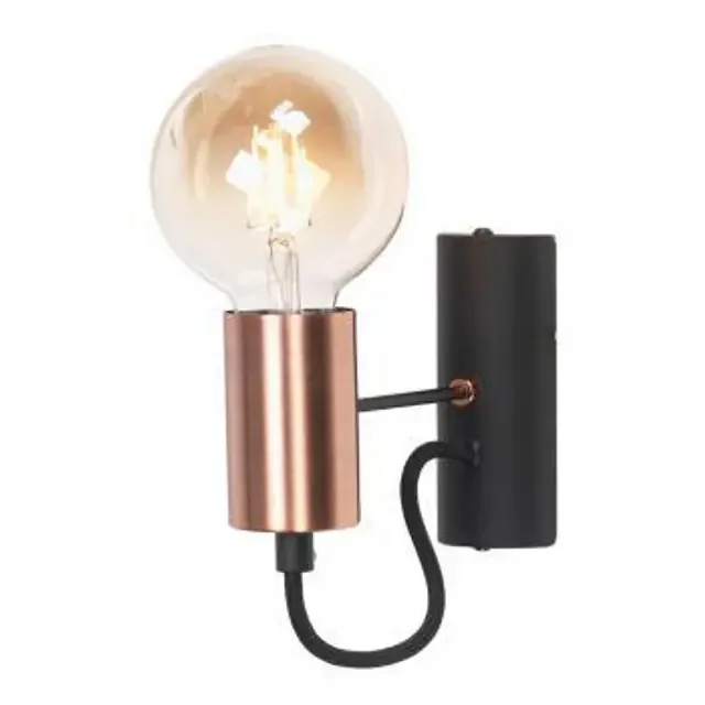 Tala Black with Copper Wall Light