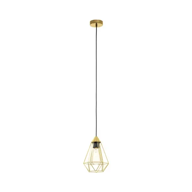Tarbes Brushed Brass 17.5cm Pendant Light