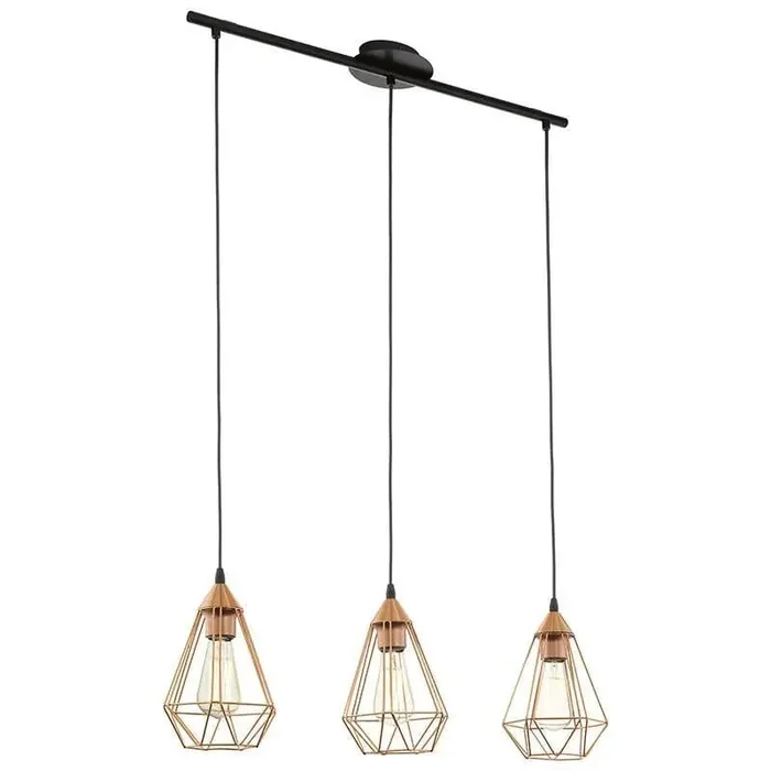 Tarbes Triple Pendant Light Long