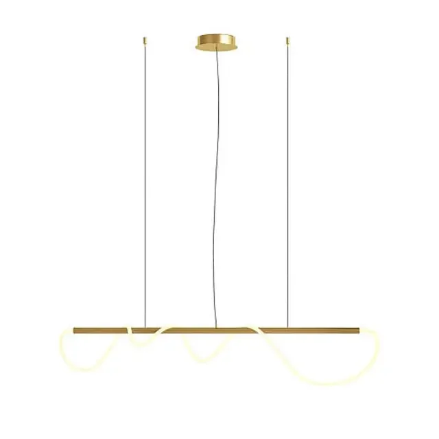 Tau Gold 30W LED Bar Pendant Light