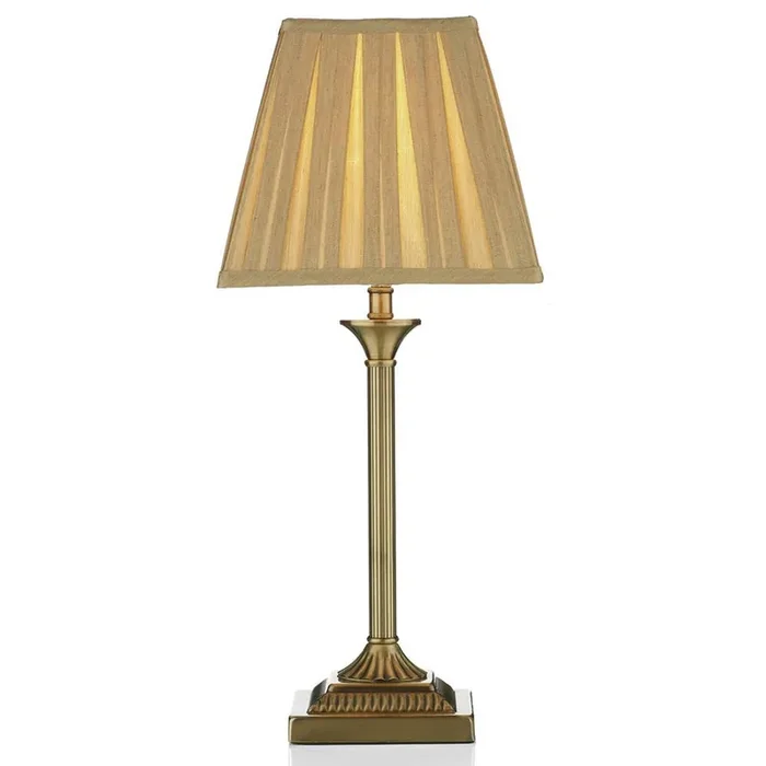 Taylor Antique Brass Traditional Table Lamp with Shade