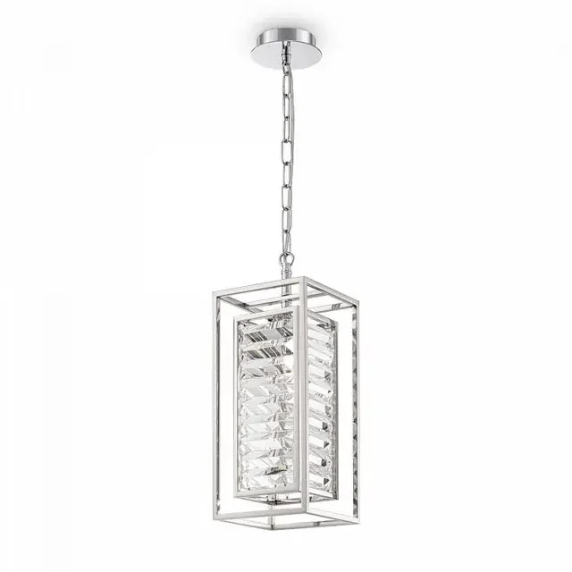 Tening Chrome with Clear Crystal Pendant Light