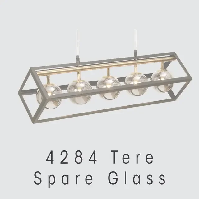 Tere 8cm Replacement Smoked Glass Only