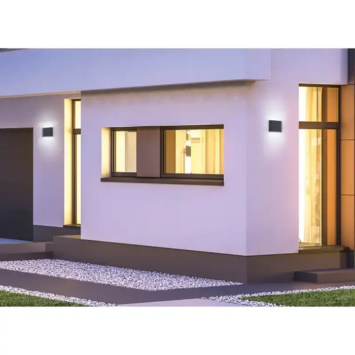 Thames II 2x Anthracite Wall Lamp