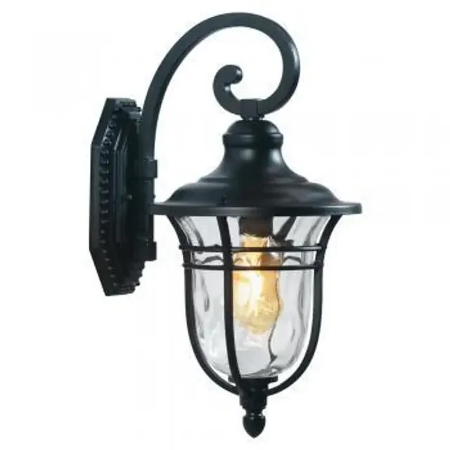 Thirsk Black Downward IP44 Wall Light
