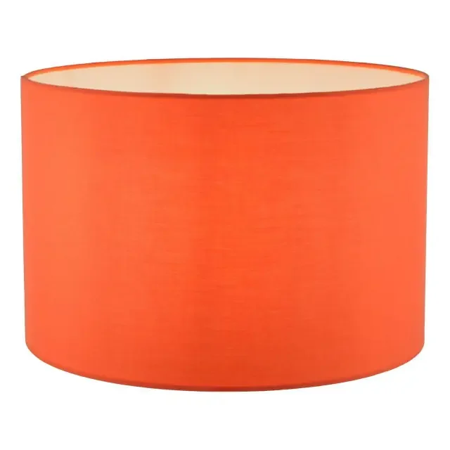 Toledo Orange Cotton Drum 33cm Shade Only
