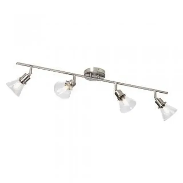 Torne 4 Light Antique Chrome Adjustable Bar Ceiling Spotlight